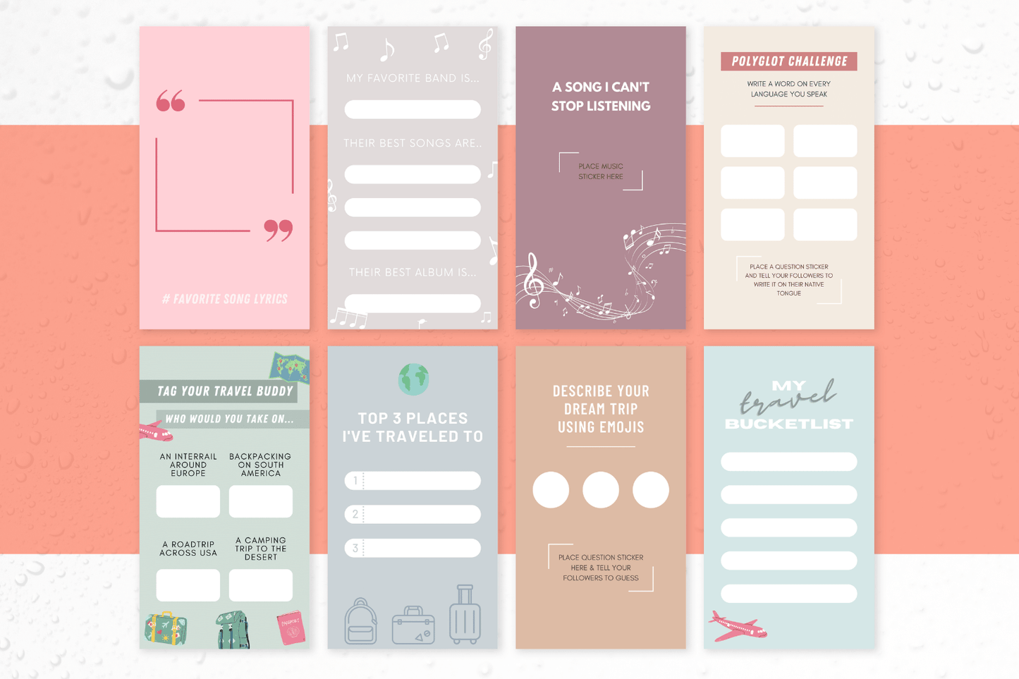 50 fun templates 'Vul in op de stippellijn'
