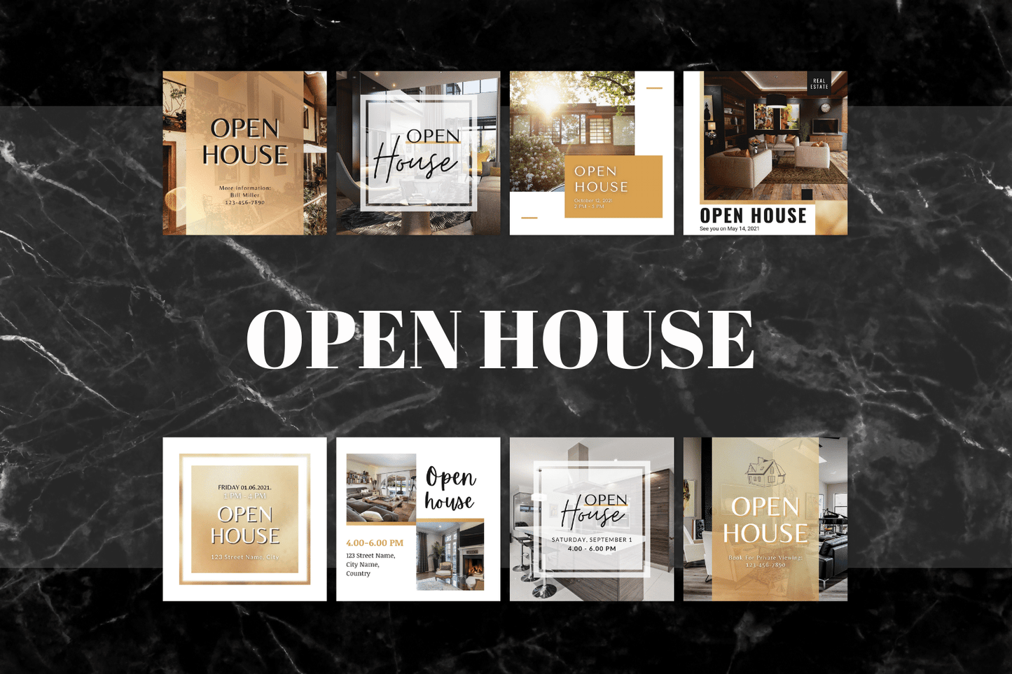 100 Luxe Gouden Templates voor Onroerend Goed