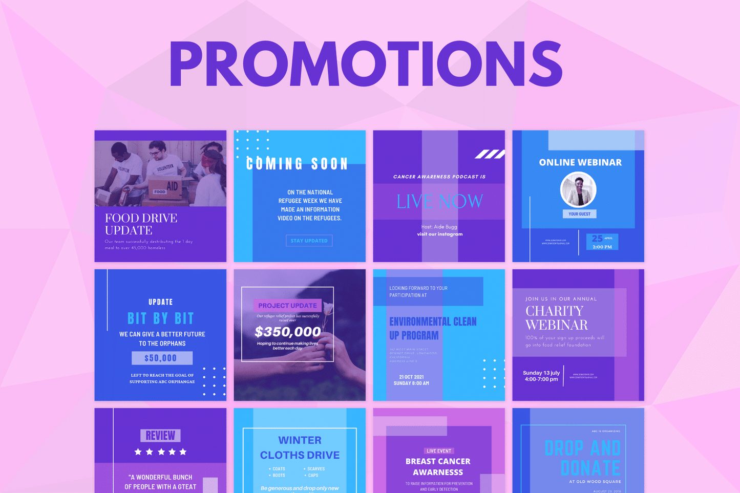 200 Non-profit templates