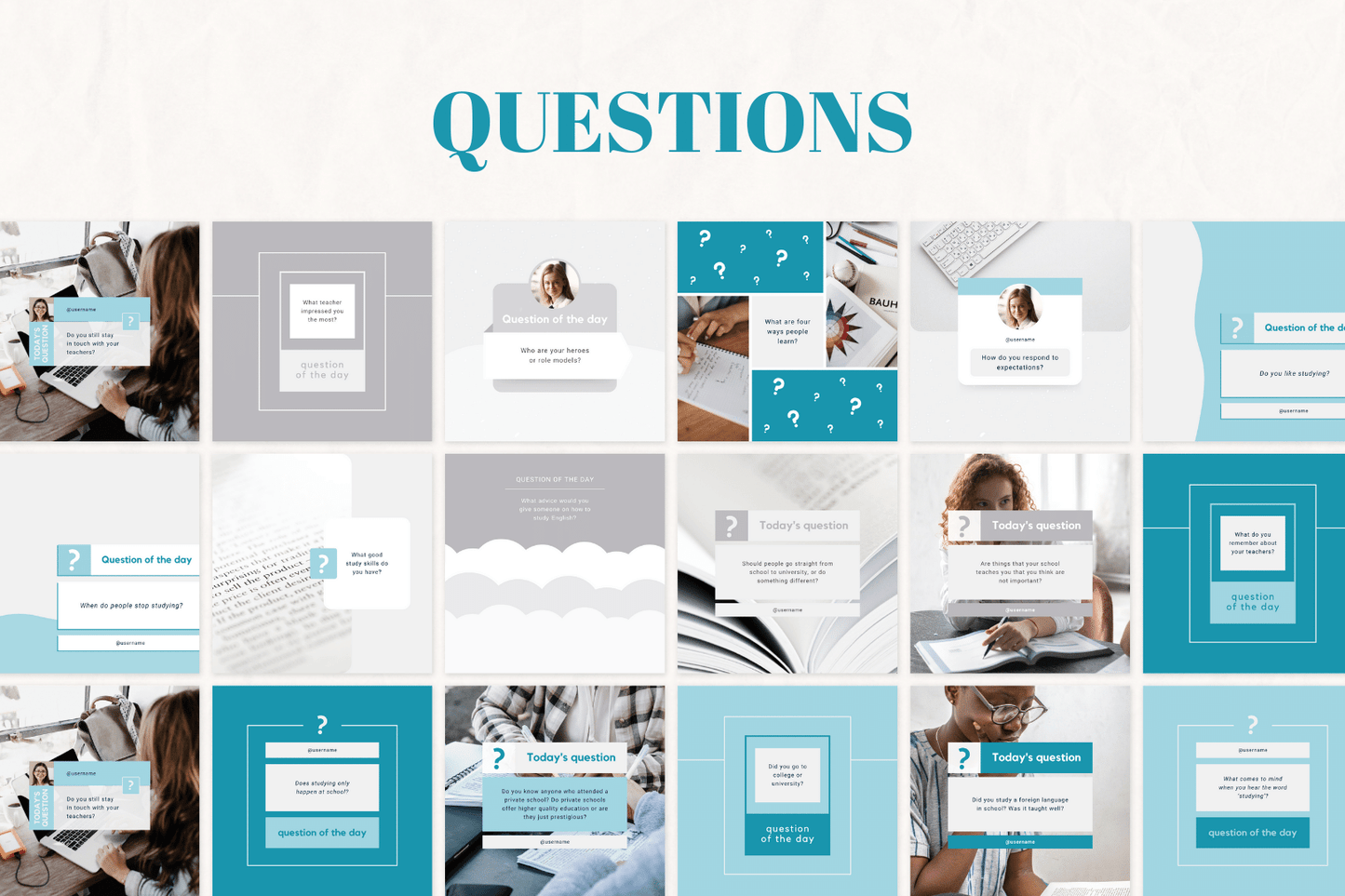 200 templates voor het onderwijs
