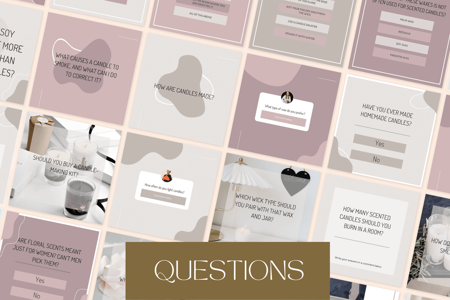 200 templates voor kaarsenmakers