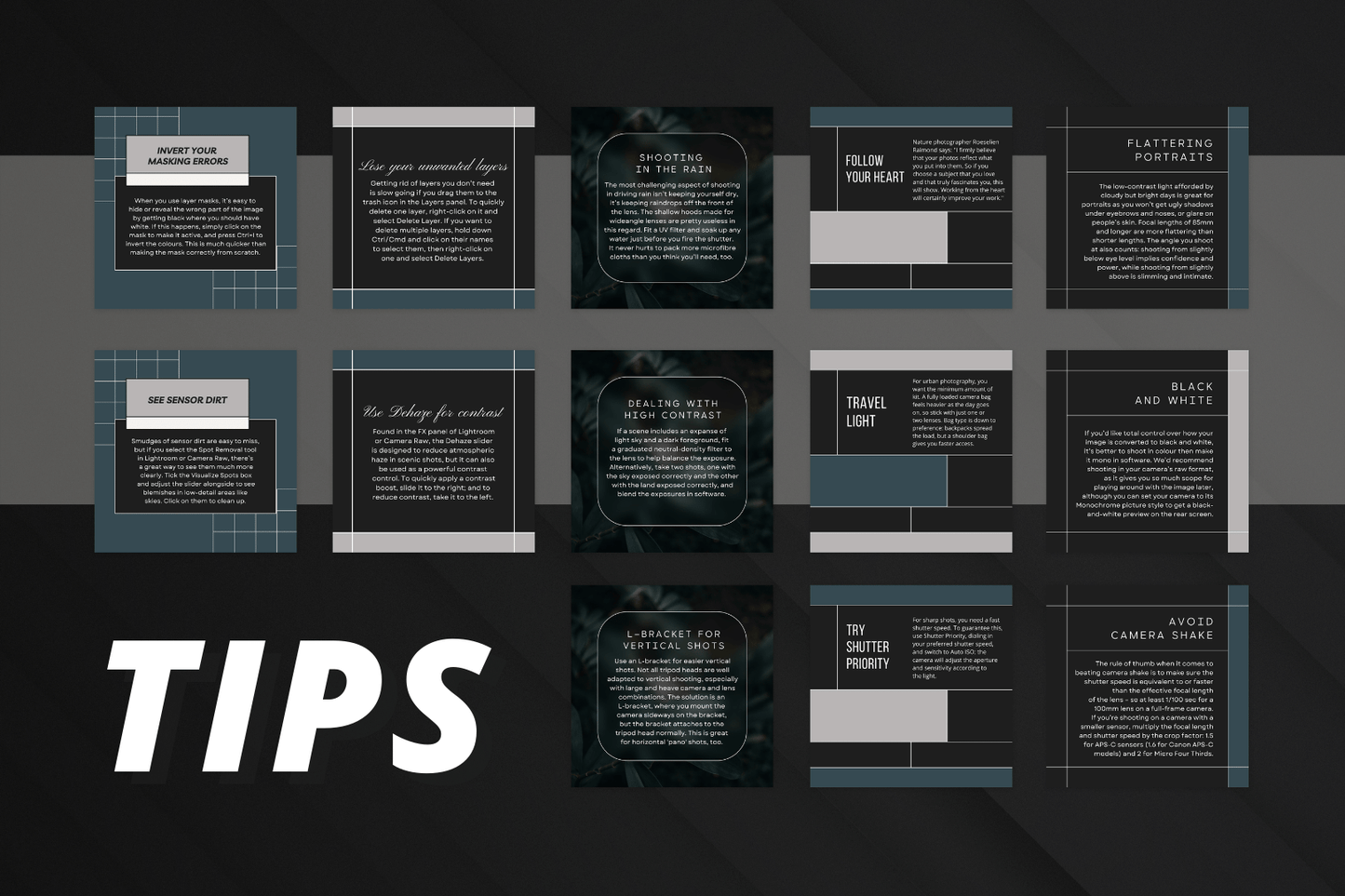 200 Fotografie templates