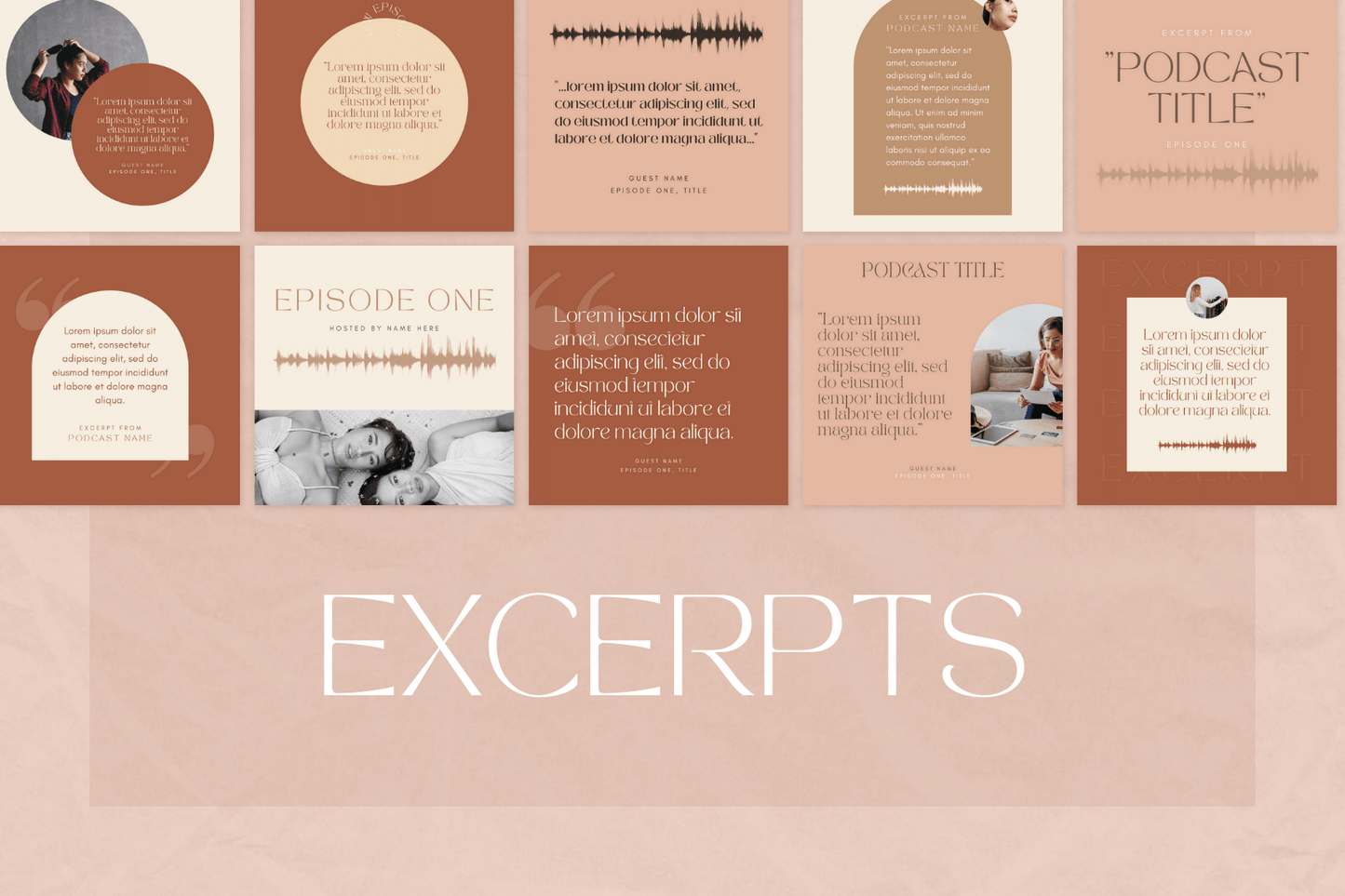 100 Promoot je Podcast templates