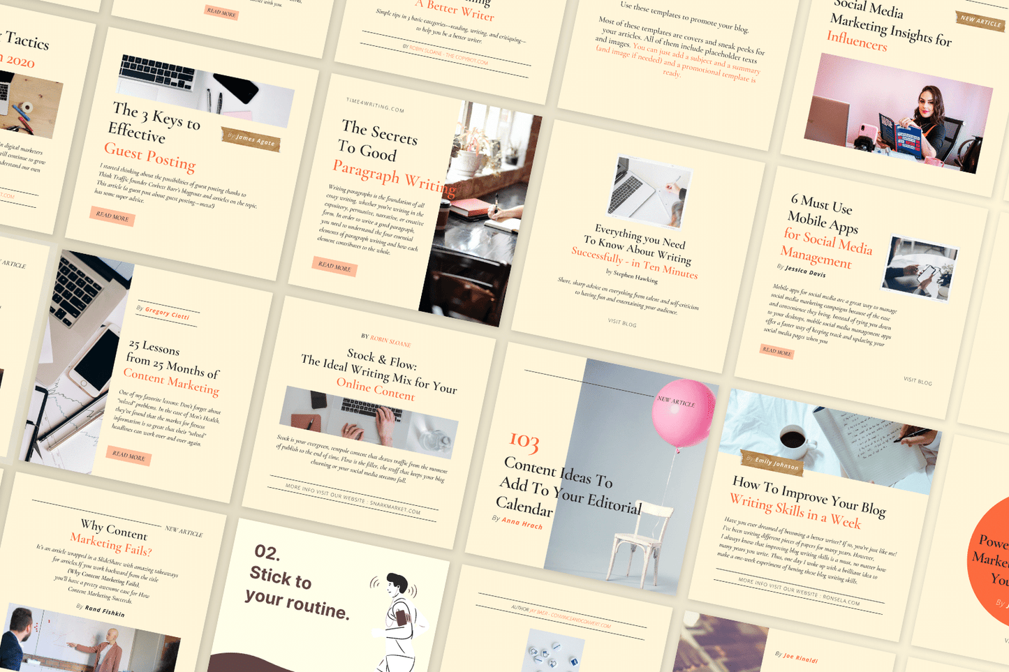 100 'Promoot je blog' templates