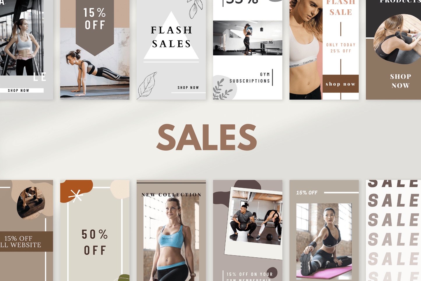 300 Fitness Story templates