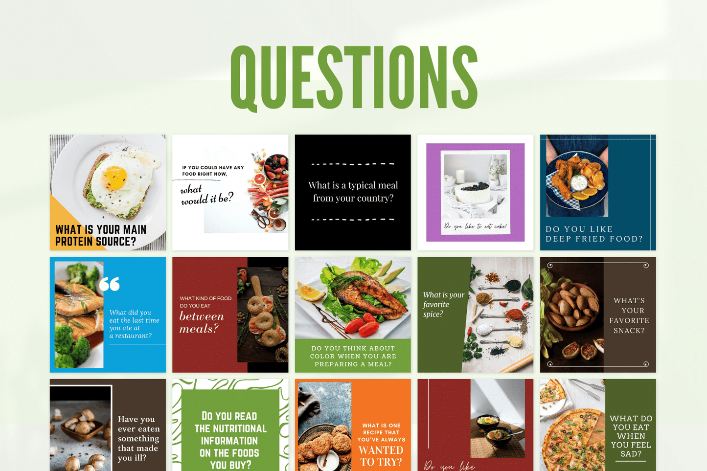 400 Templates over Voeding