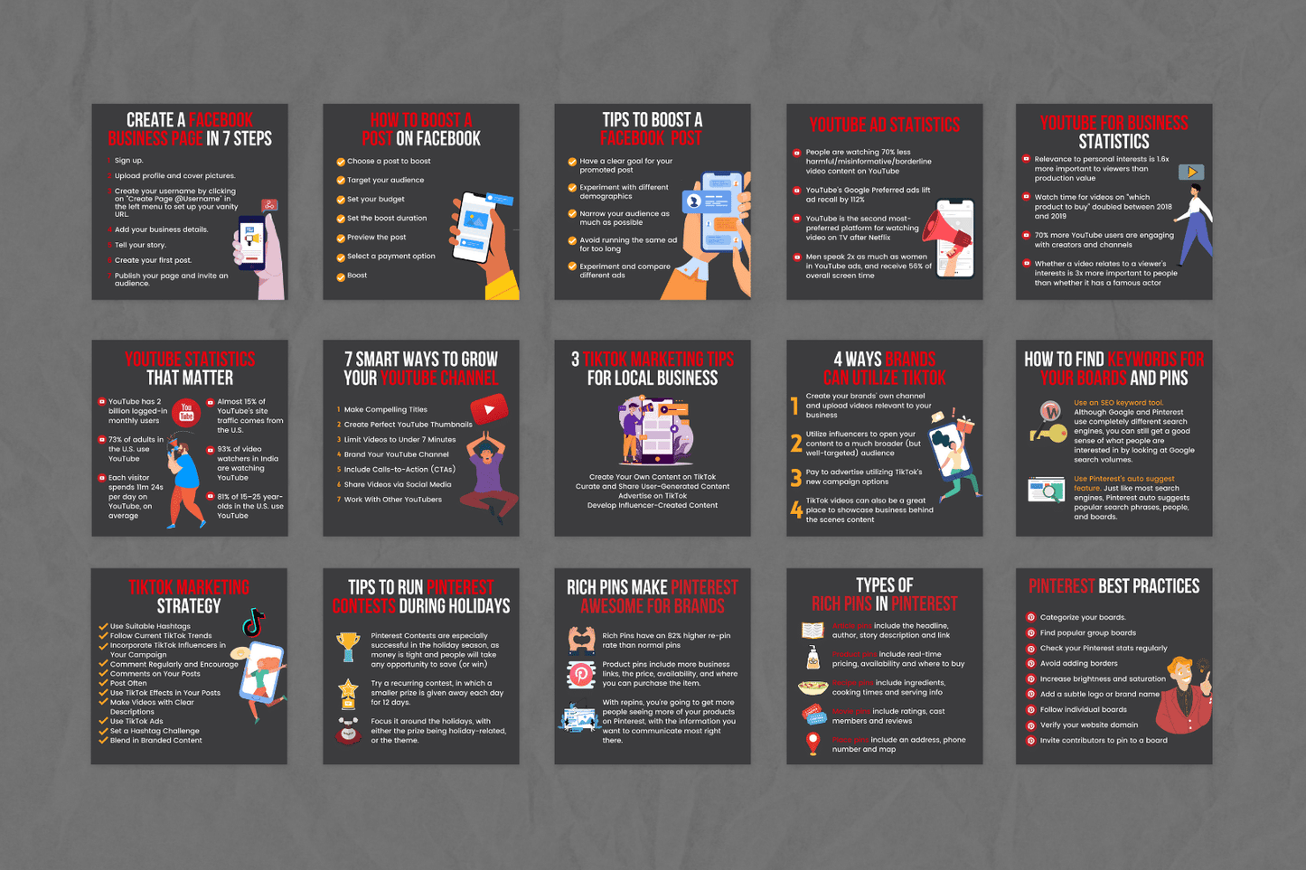 100 infographics voor sociale media