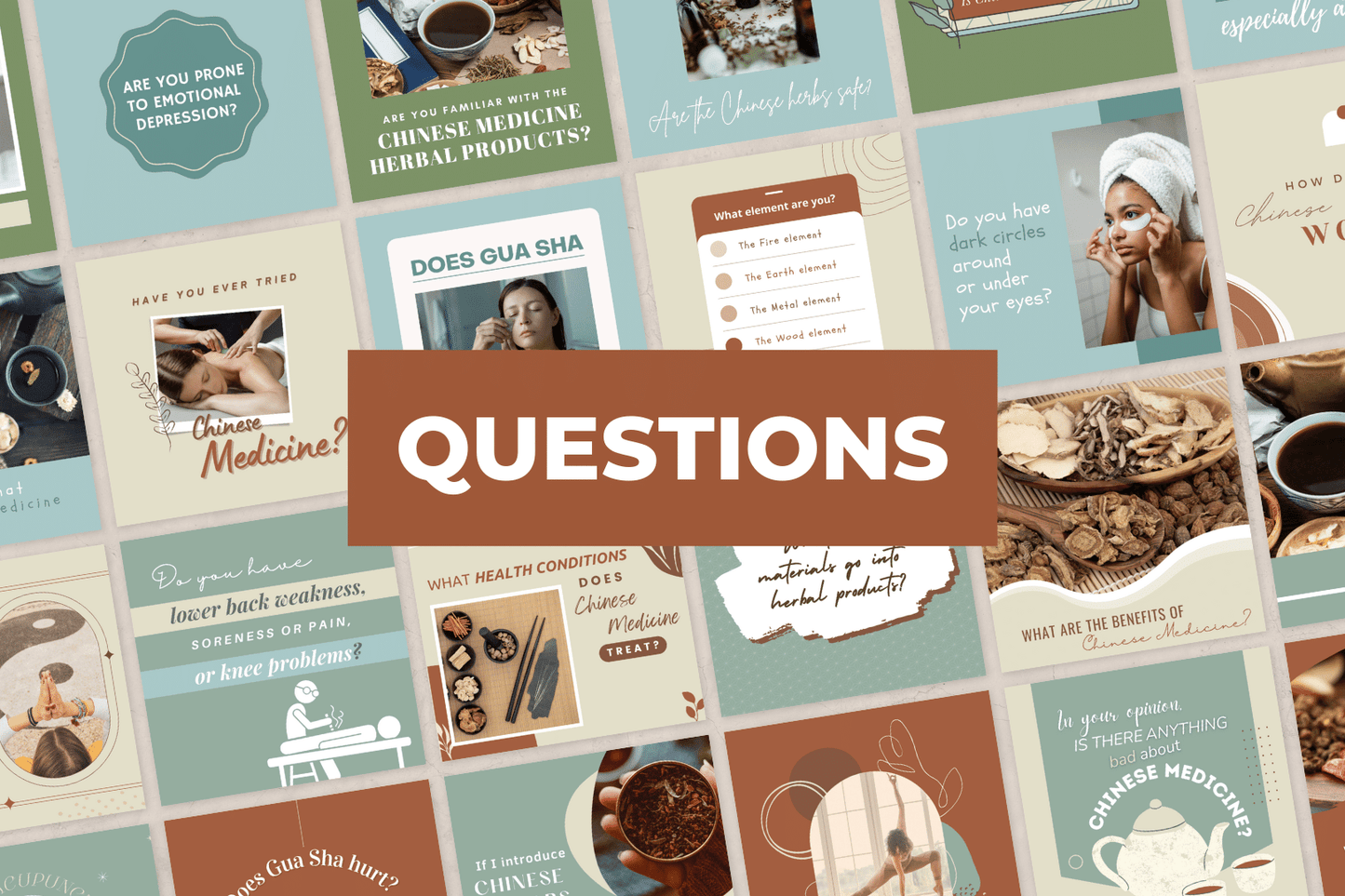 200 templates voor Chinese geneeskunde