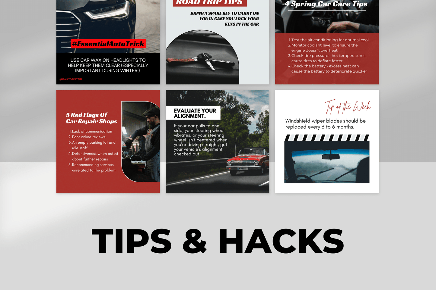 200 templates voor garages en autowerkplaatsen