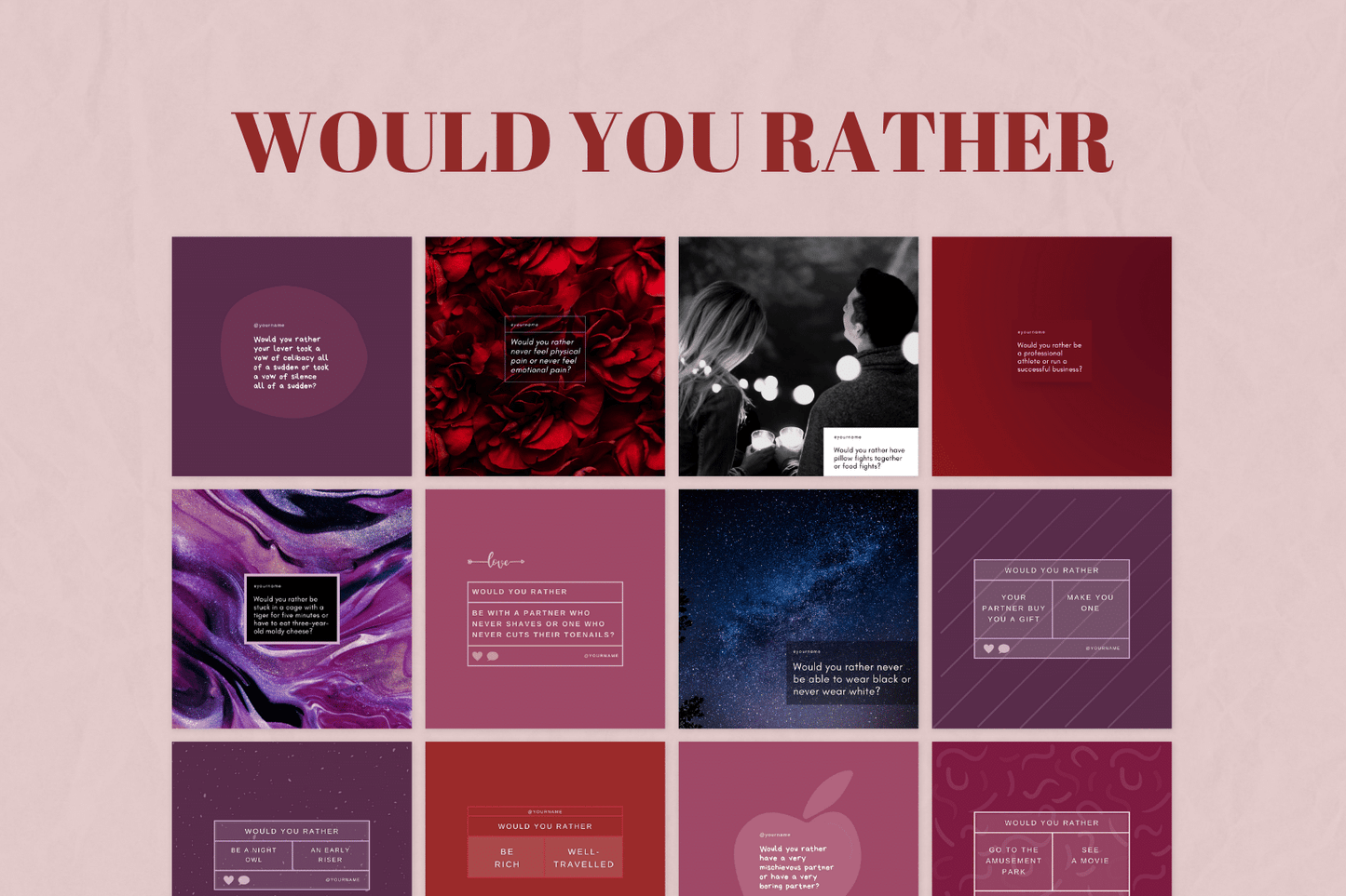 300 Liefdes- en Relatietemplates