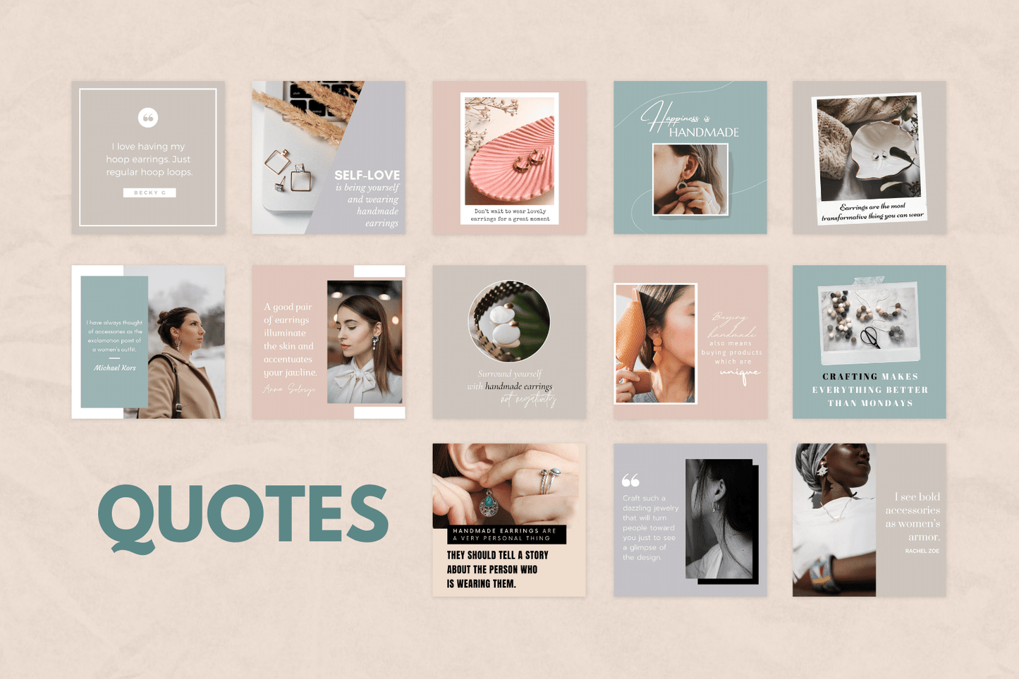 200 kant-en-klare templates voor handgemaakte oorbellen