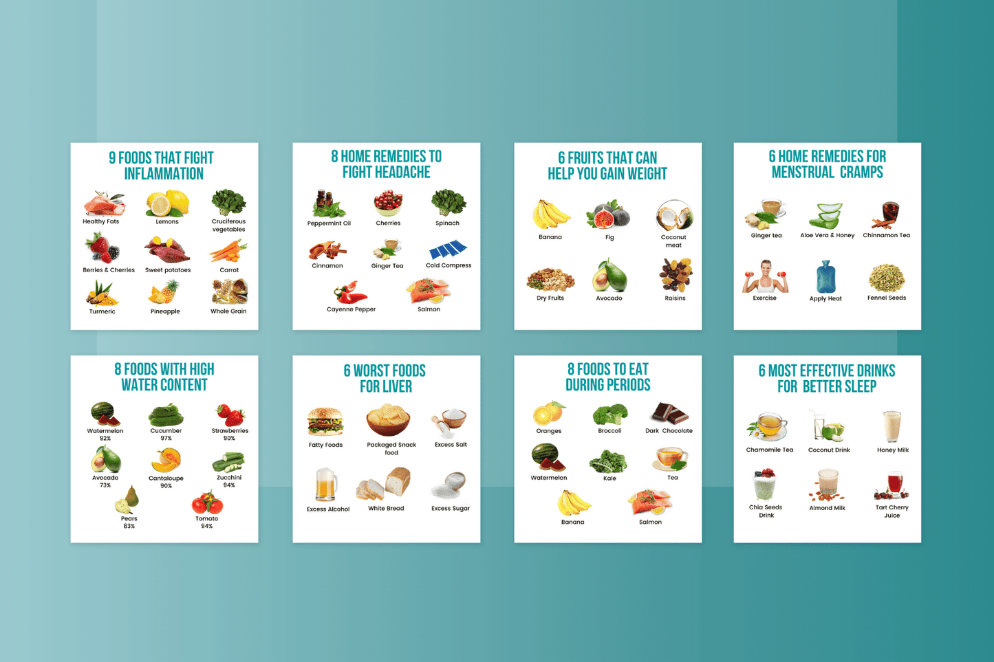 50 Infographics over evenwichtige voeding