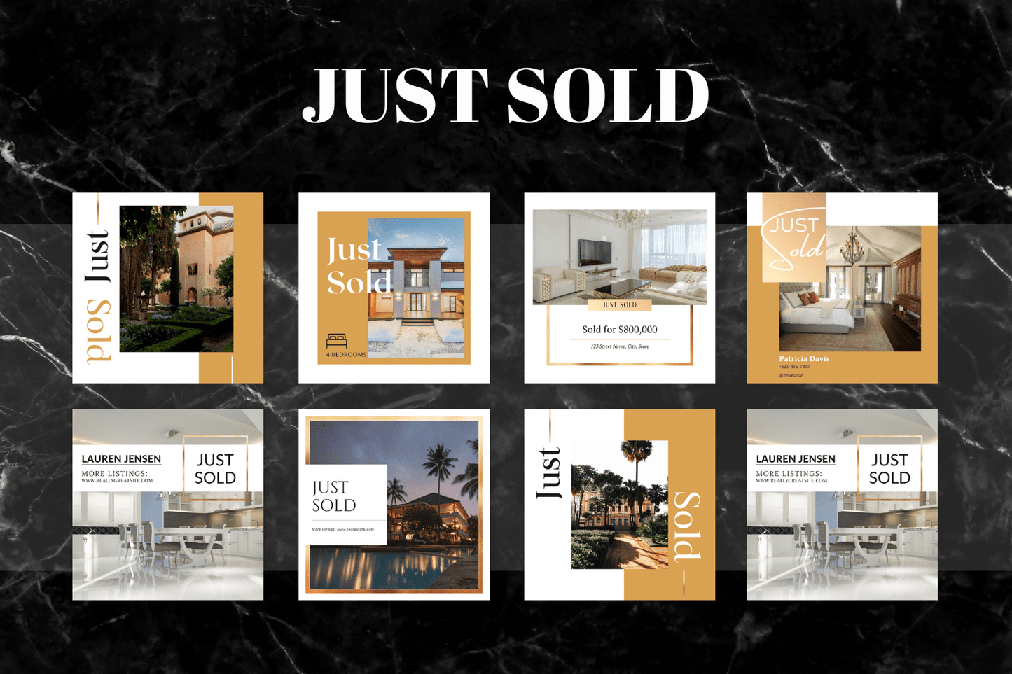 100 Luxe Gouden Templates voor Onroerend Goed