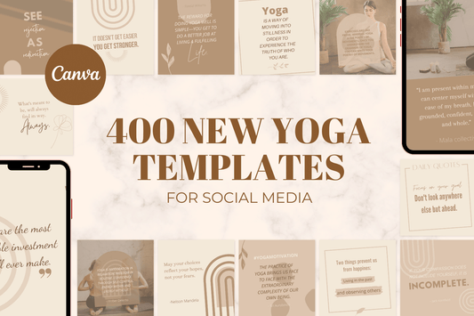 400 NIEUWE Yoga templates