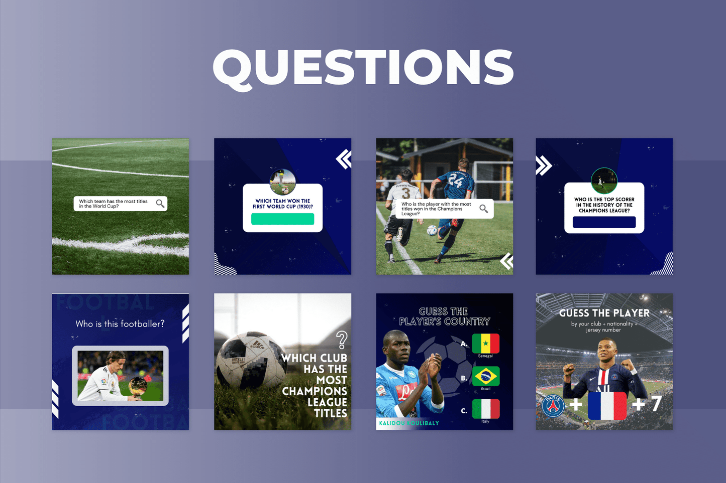 200 voetbalsjablonen