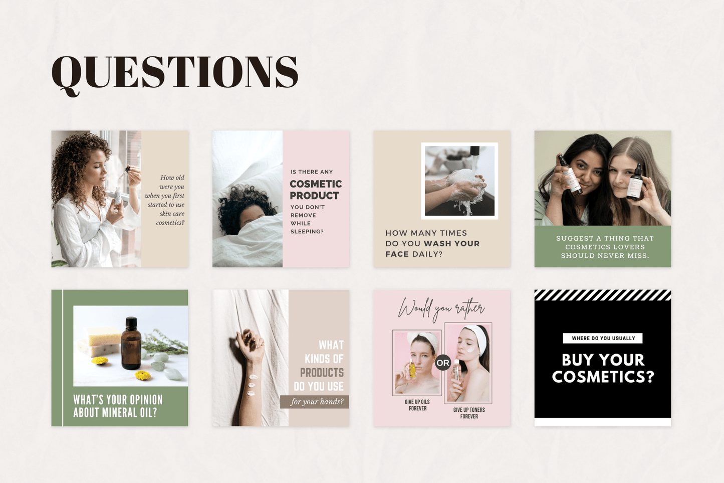 300 Cosmetica templates