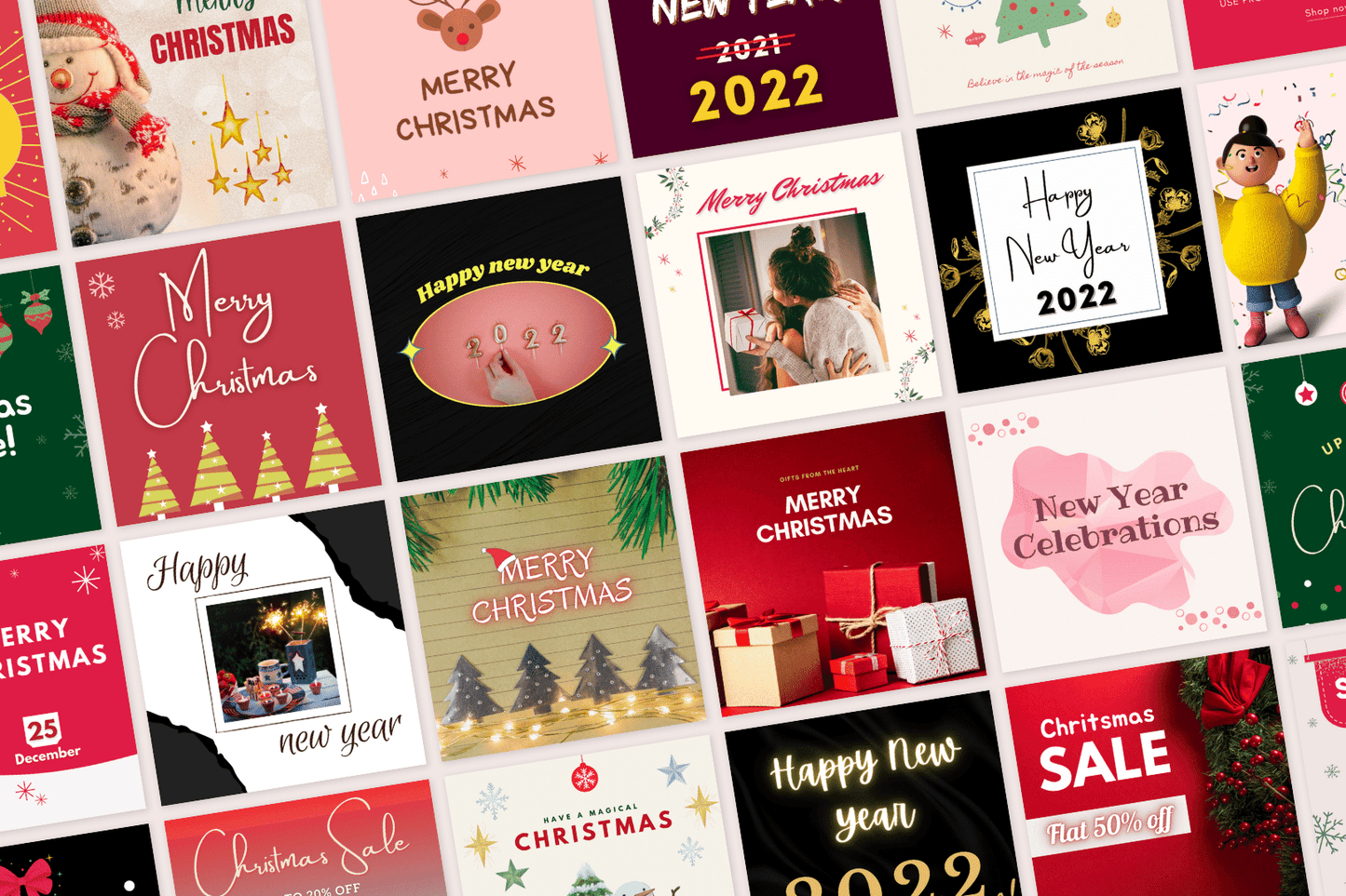 50 Kerst verkooptemplates voor Instagram