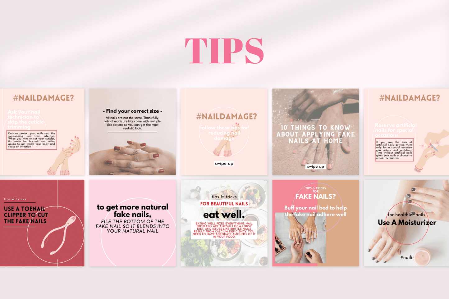 200 Kunstnagelsjablonen