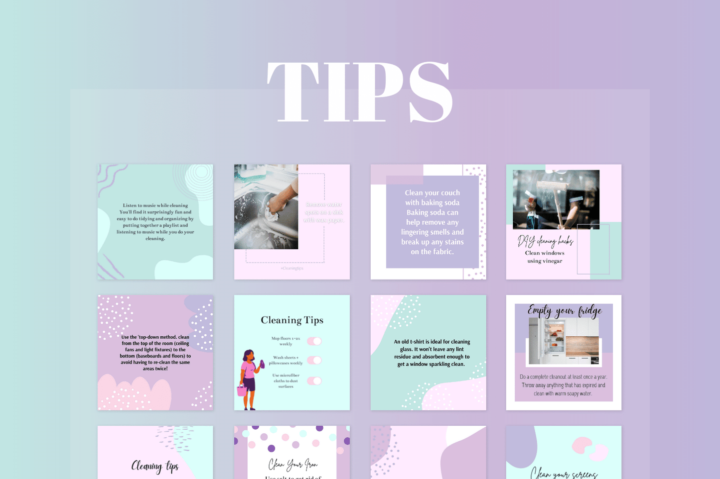 200 templates voor schoonmaakdiensten