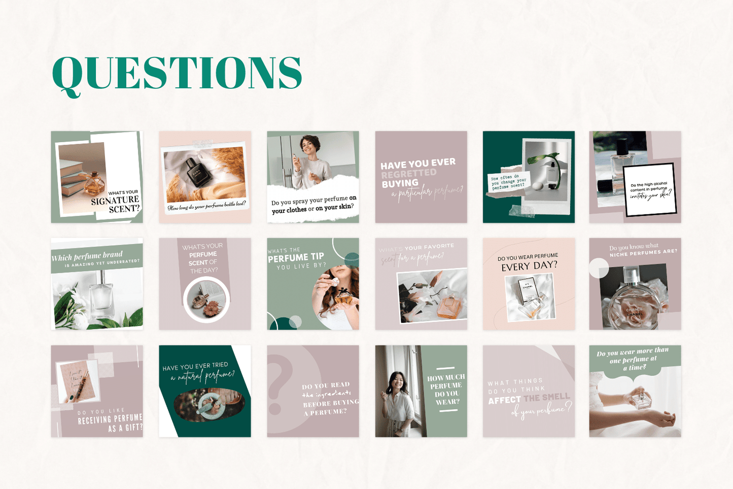 200 parfumtemplates voor sociale media