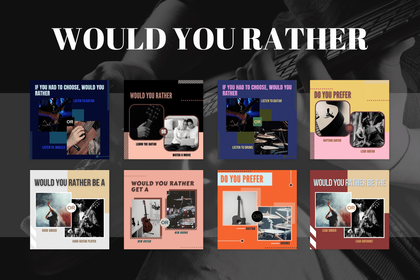 400 Gitaar templates bundel