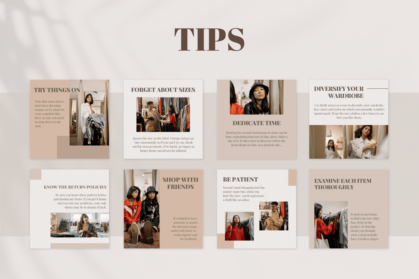 200 templates voor Pre-loved Fashion