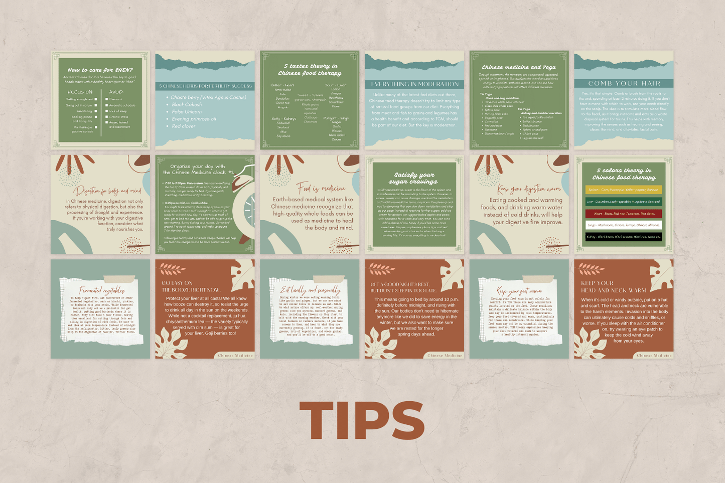 200 templates voor Chinese geneeskunde