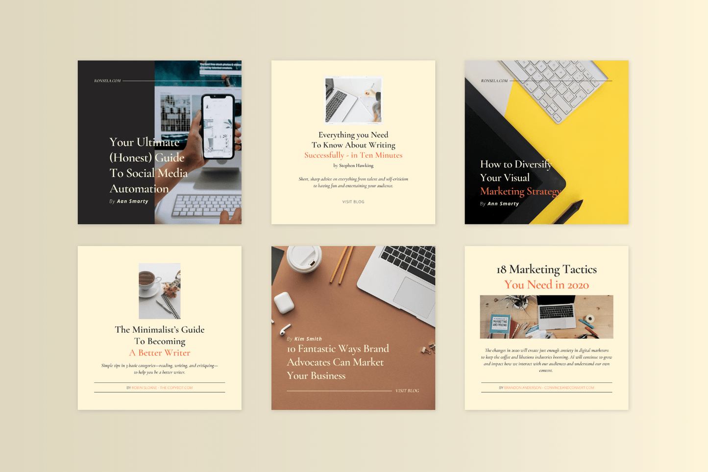 100 'Promoot je blog' templates