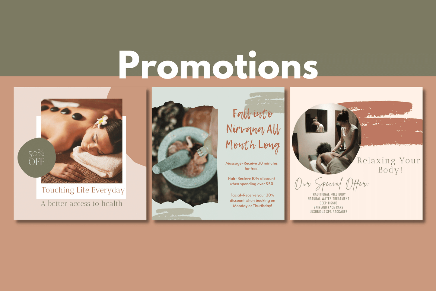 400 Massage-templates