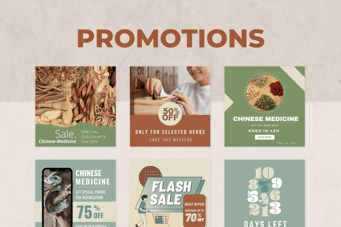 200 templates voor Chinese geneeskunde