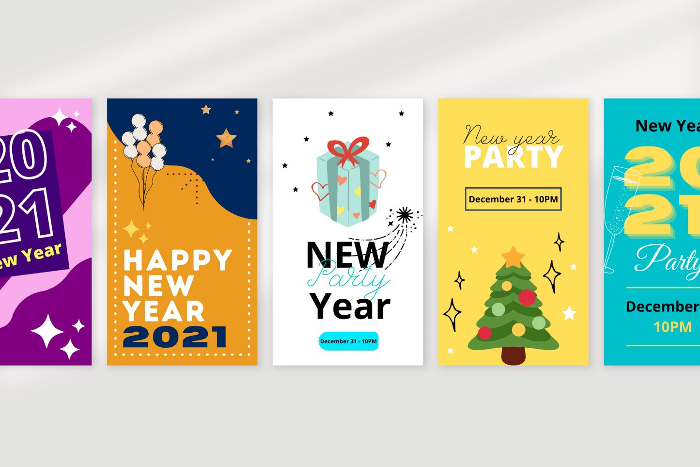 50 Kerst templates voor Stories