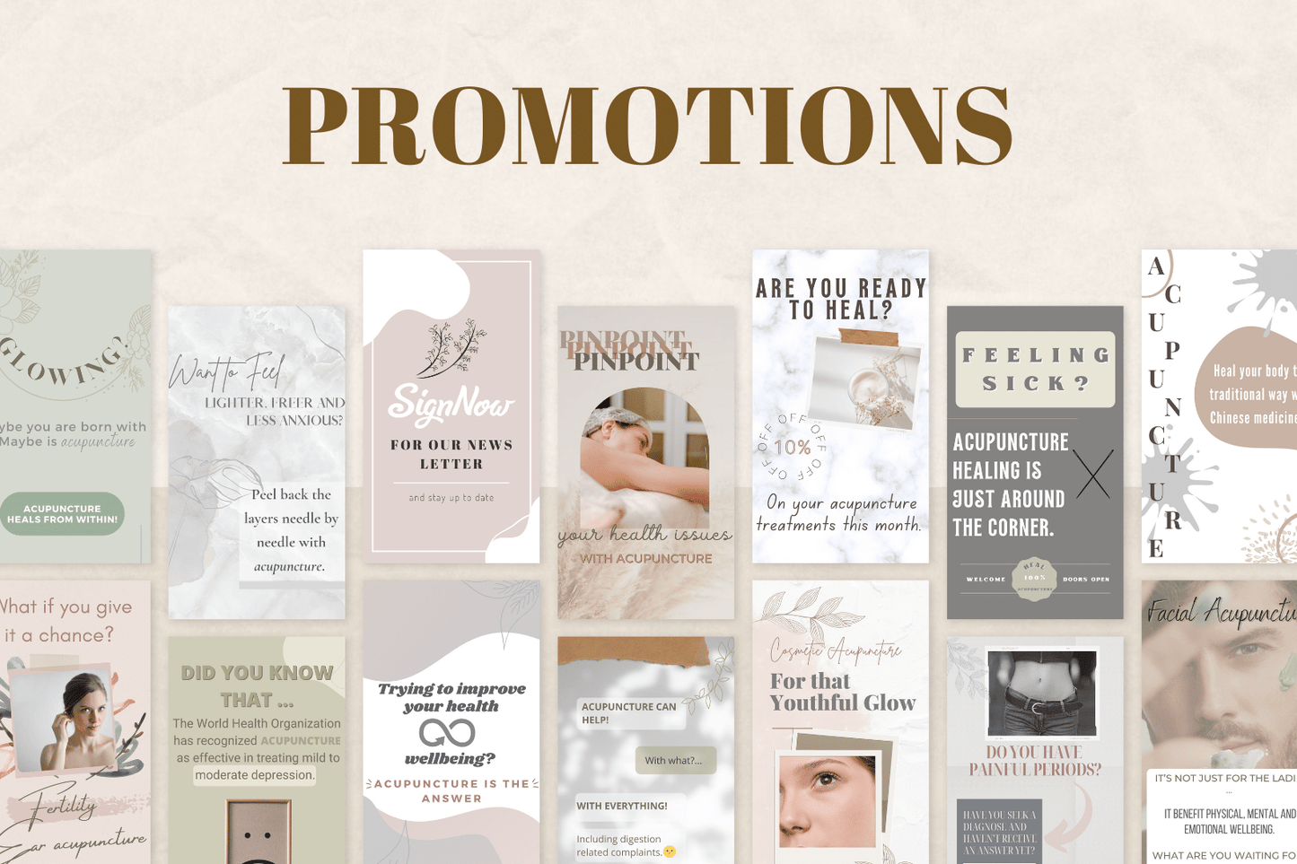 200 acupunctuur templates