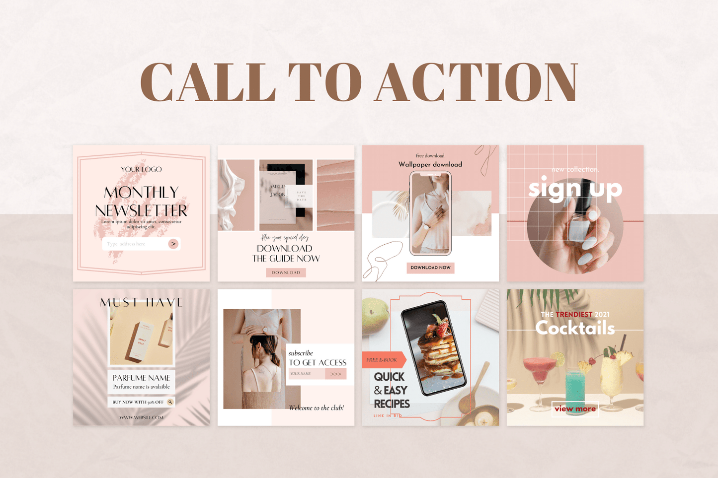 200 e-commerce templates voor sociale media