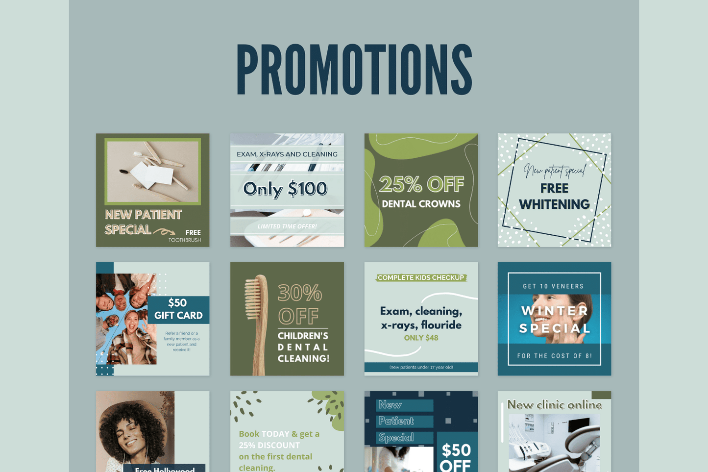 200 templates voor tandartsen