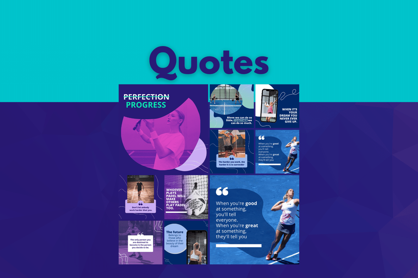 200 kant en klare Padel templates