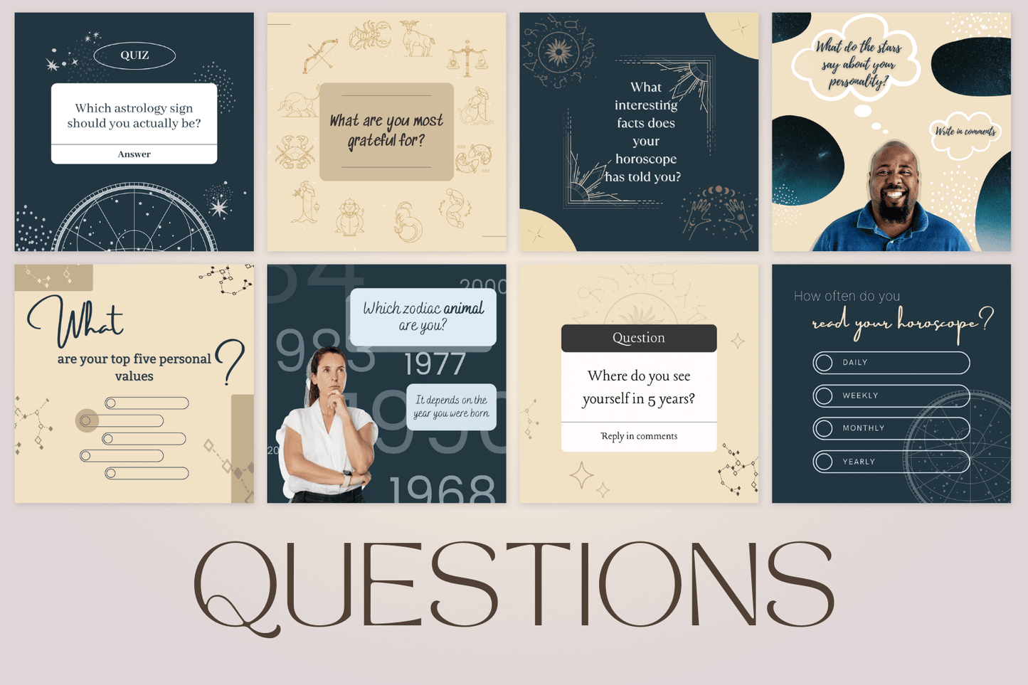 200 templates voor Astrologie
