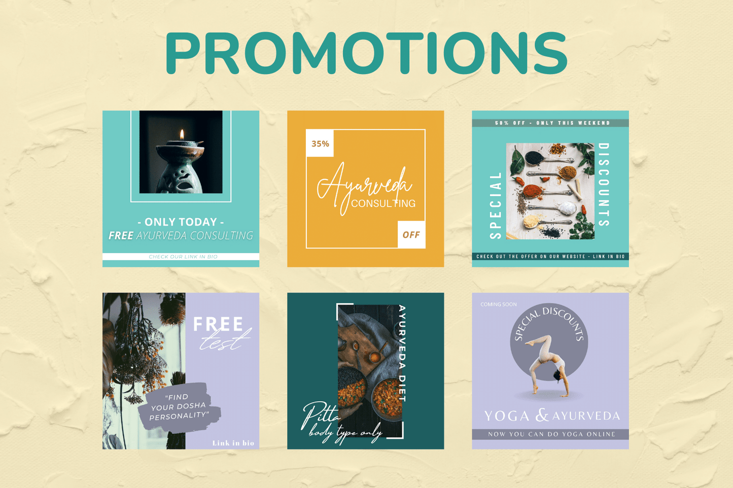 200 Ayurveda templates