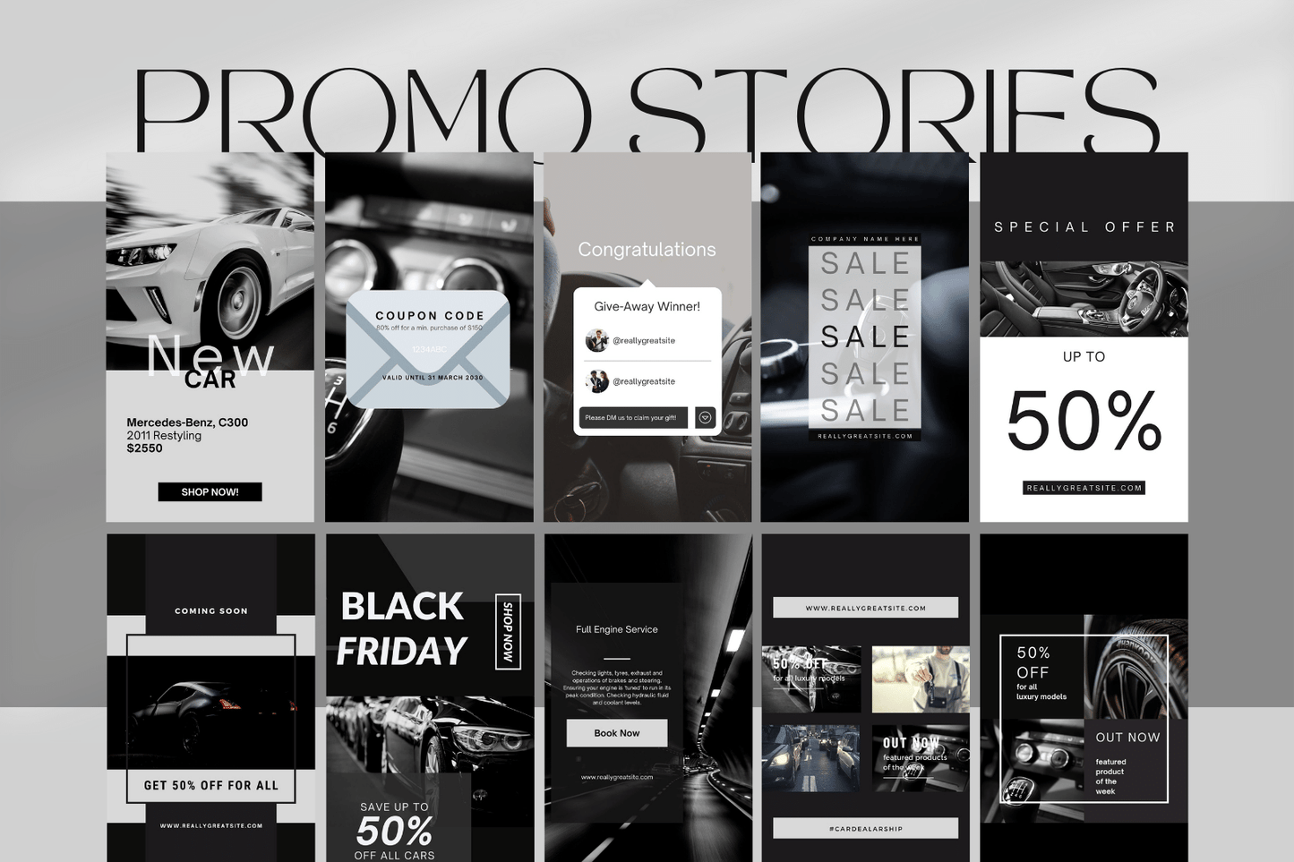 200 templates voor autodealers