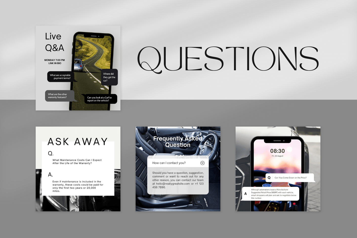 200 templates voor autodealers