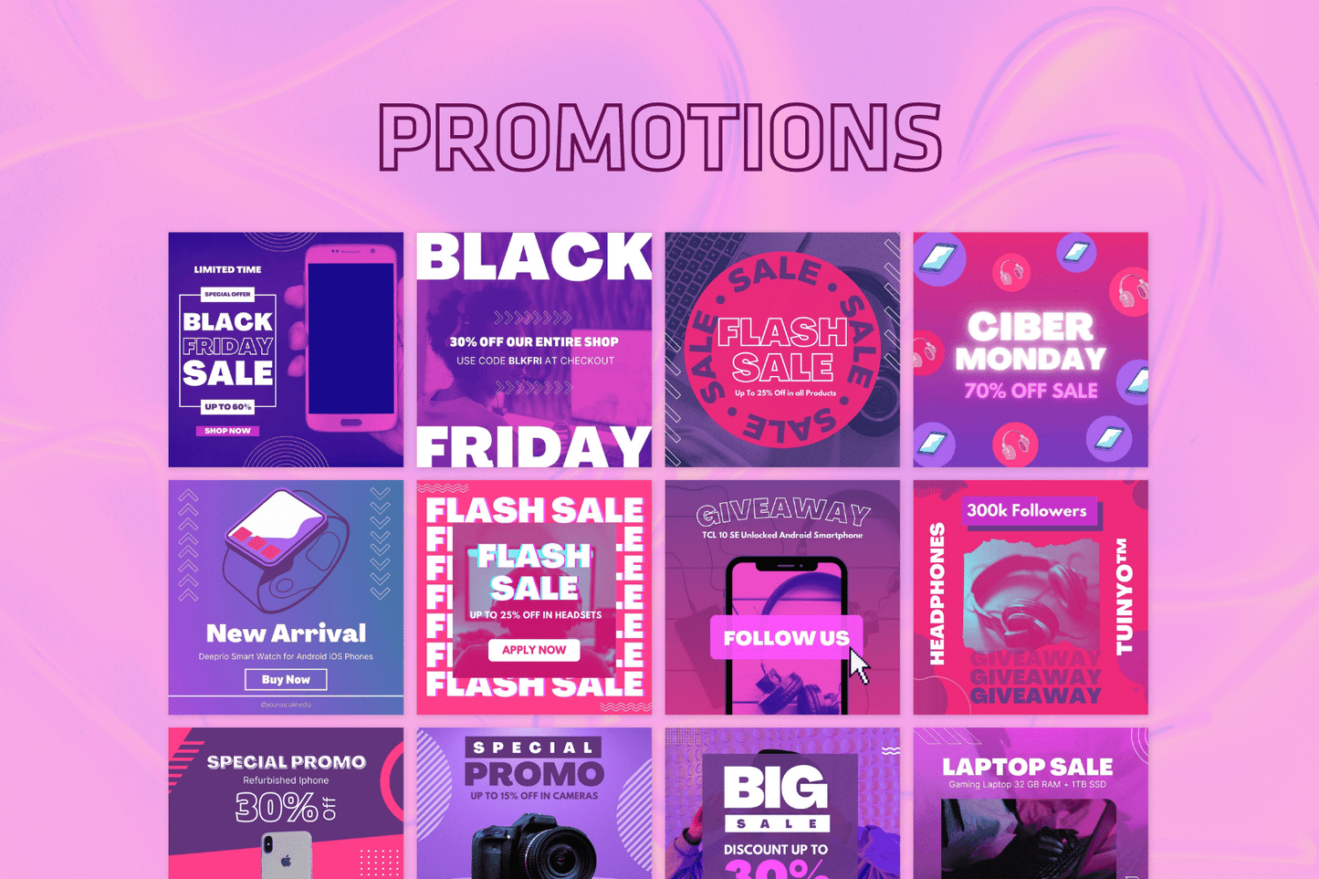 200 templates voor elektronicawinkels