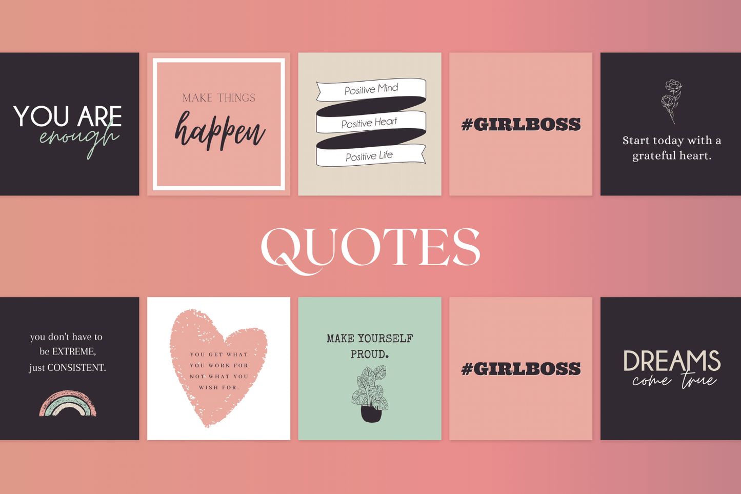 200 Empowering templates voor vrouwen