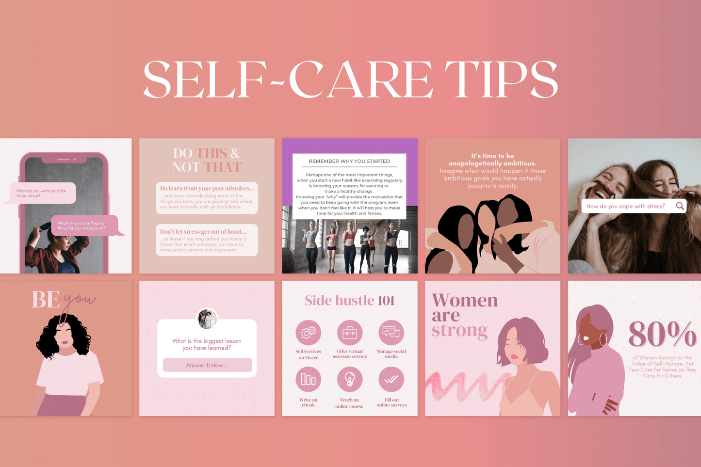 200 Empowering templates voor vrouwen