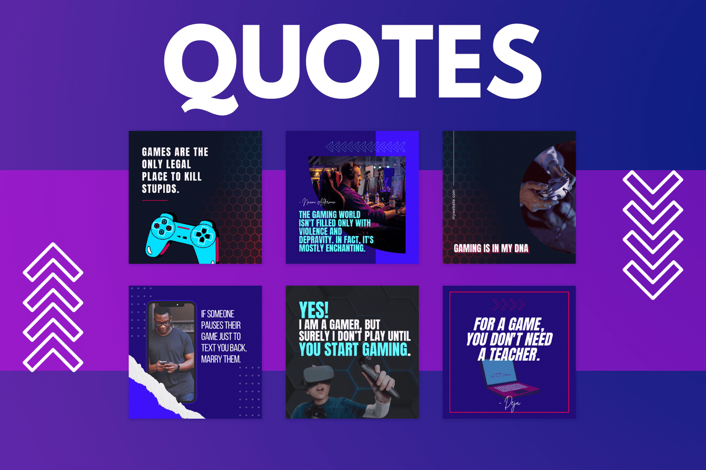 200 templates voor de gaming sector