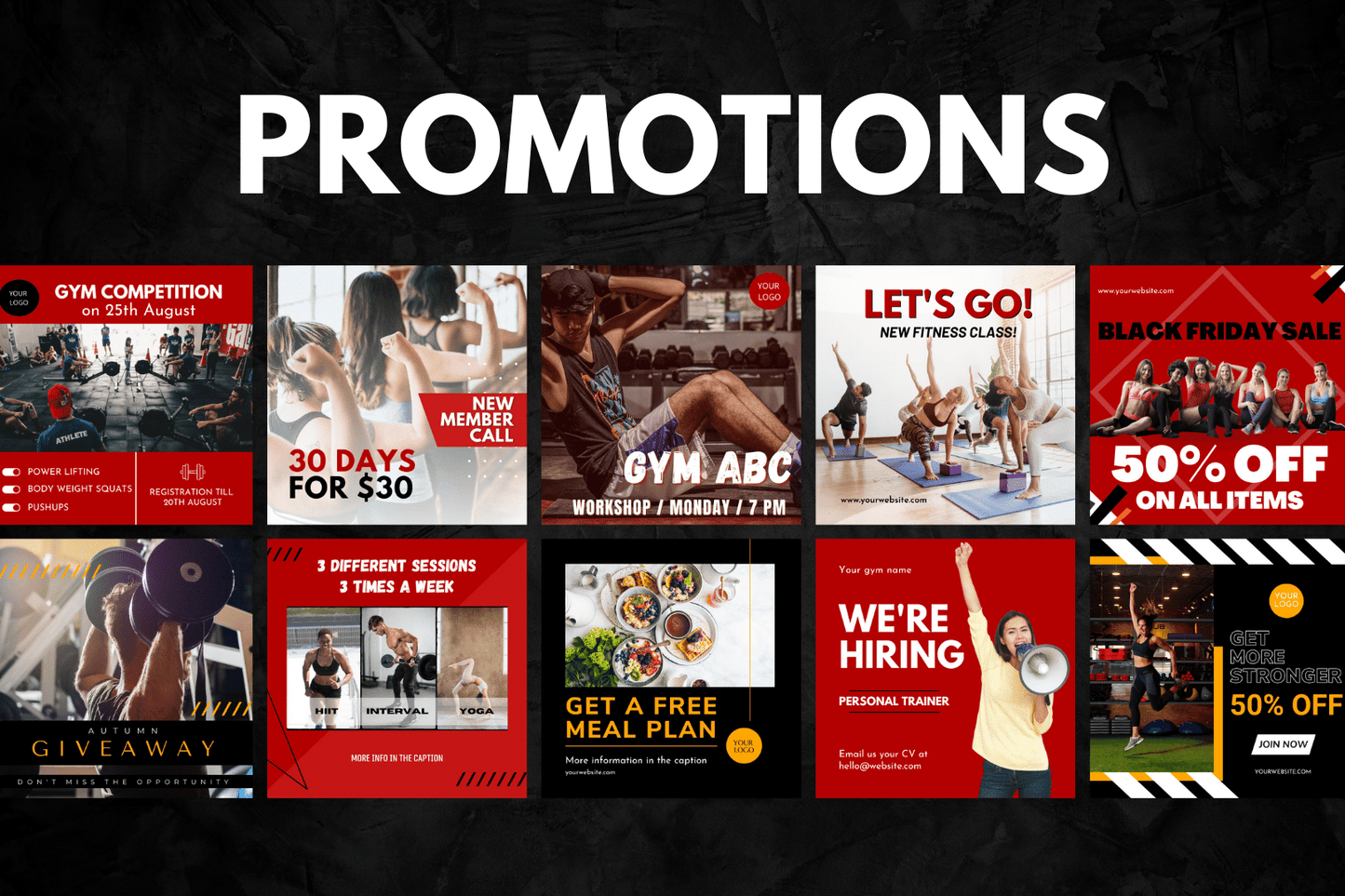 200 sportschool templates