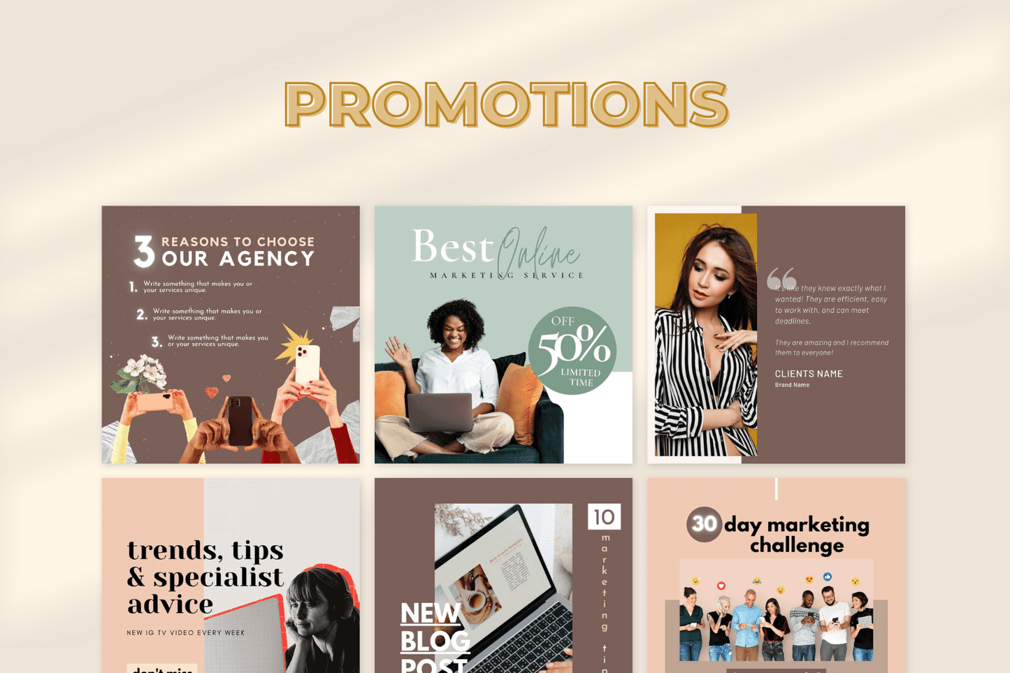 300 Templates voor Marketingbureaus