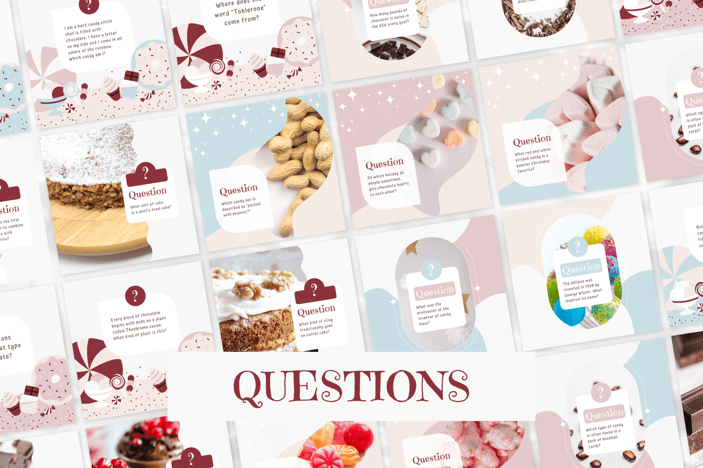 200 Snoep- en zoetwaren templates