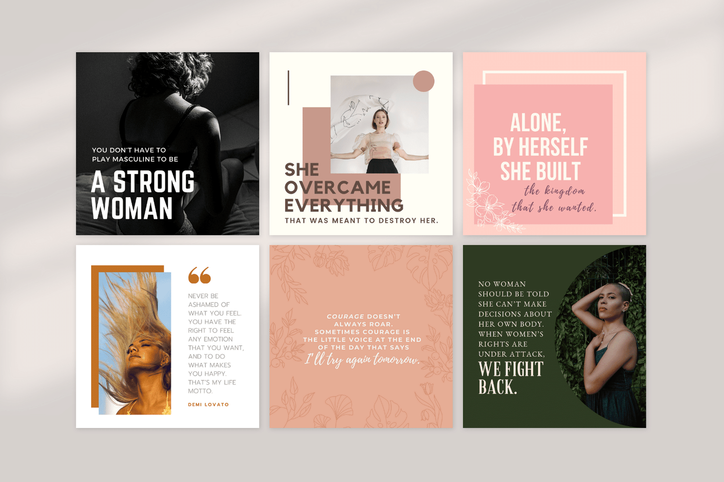 200 empowerment templates voor vrouwen