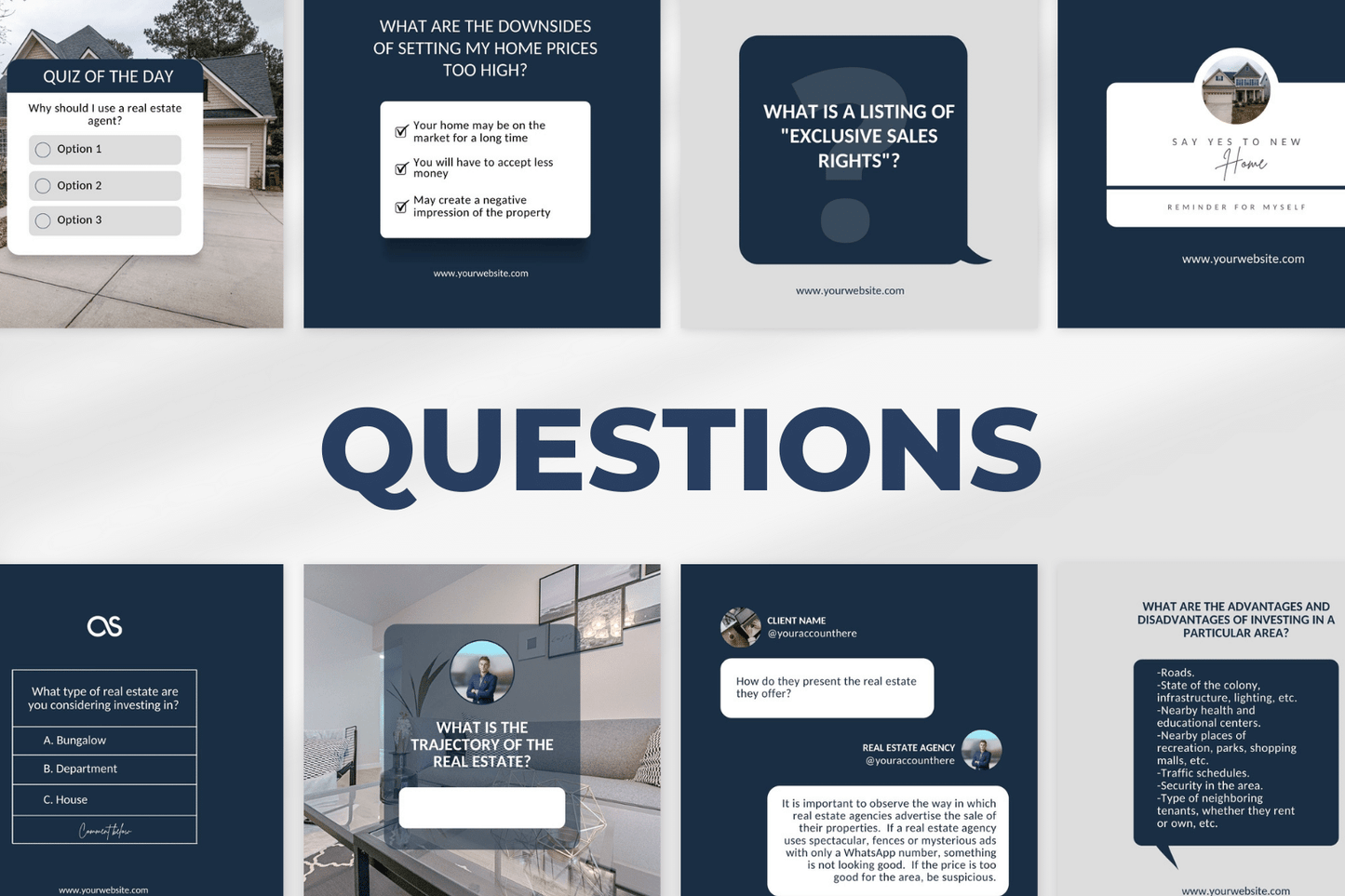 240 NIEUWE vastgoed templates