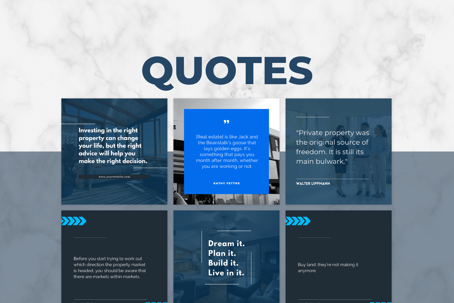 250 professionele vastgoed templates