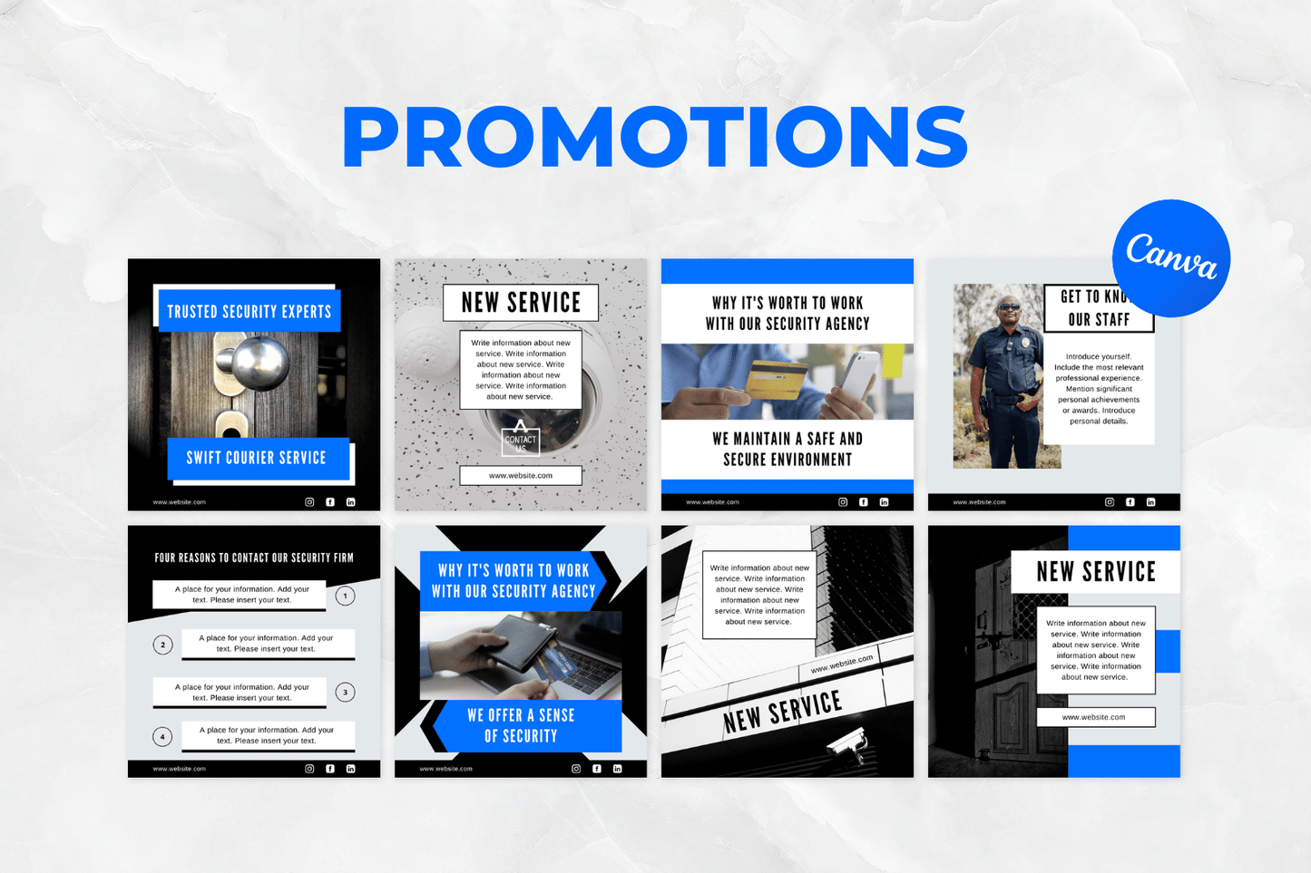 200 templates voor security- en beveiligingsdiensten